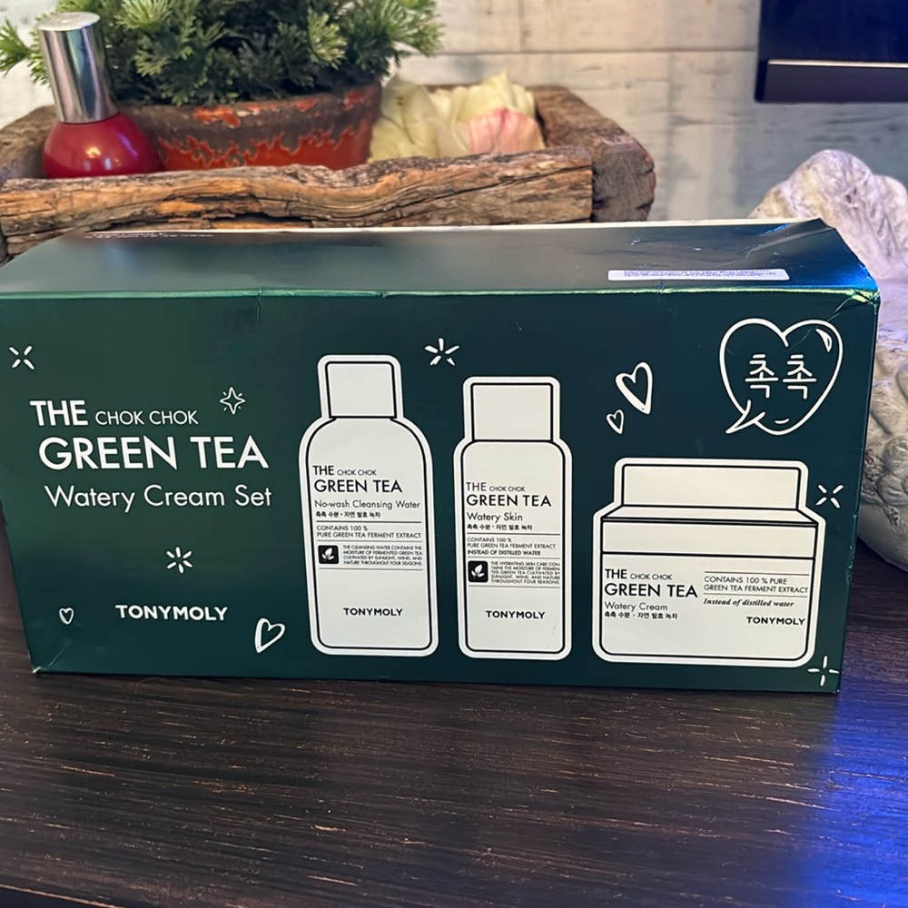 The Chok Chok Watery Cream Set GREEN TEA NEW